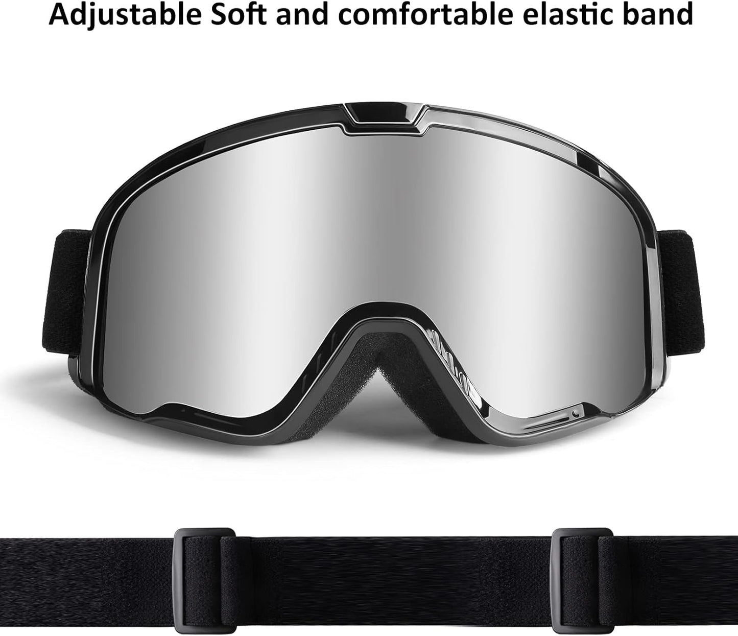 Motocross Goggles for Adult ATV, Motorcycle, Dirtbike & Offroad